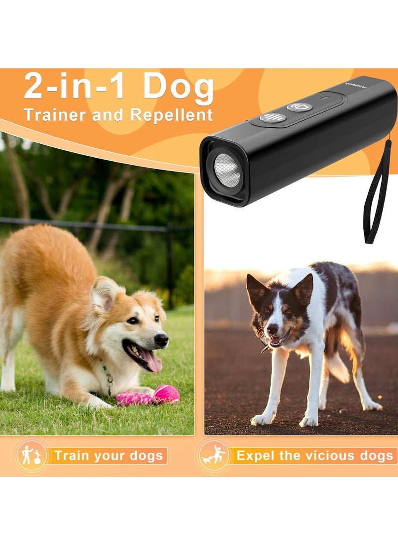 Anti Barking Device for Dogs - Dog Bark Deterrent Devices for Stopping Bad Dog Behavior - Ultrasonic Dog Bark Deterrent, Refuse to Shout and Slap - Best Anti Barking Device Rechargeable