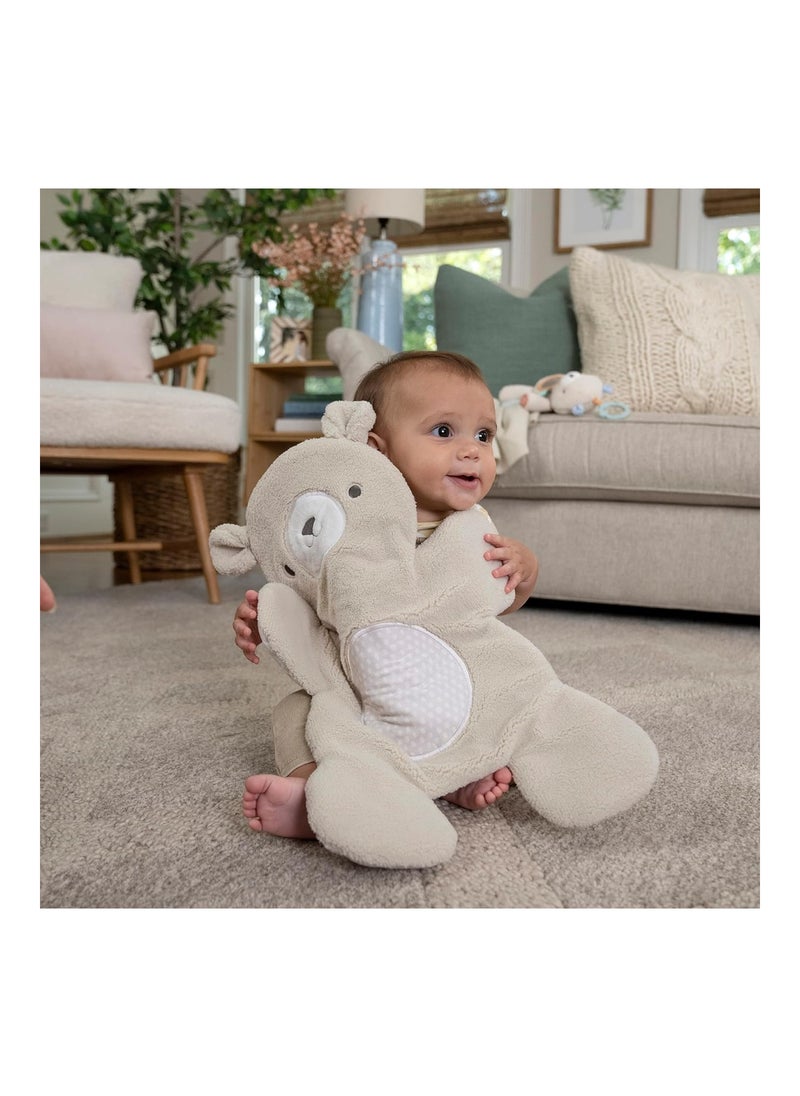 Baby Bouncer Seat With Light Up Toy Bar And Bunny Tummy Time Pillow Mat, 0+ Months