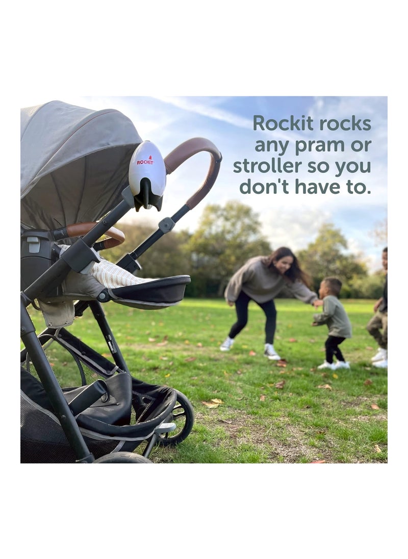 Portable Baby Rocker 2.0 Usb Rechargeable Fits Any Stroller Pram Pushchair Or Buggy Comes With Rotating Bracket