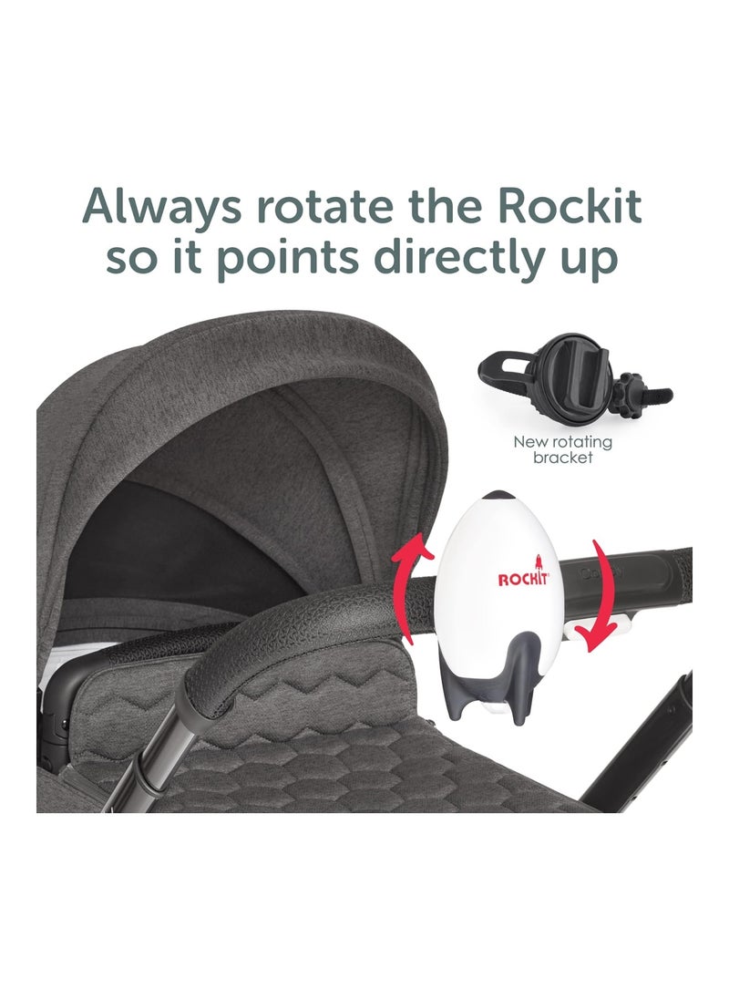 Portable Baby Rocker 2.0 Usb Rechargeable Fits Any Stroller Pram Pushchair Or Buggy Comes With Rotating Bracket