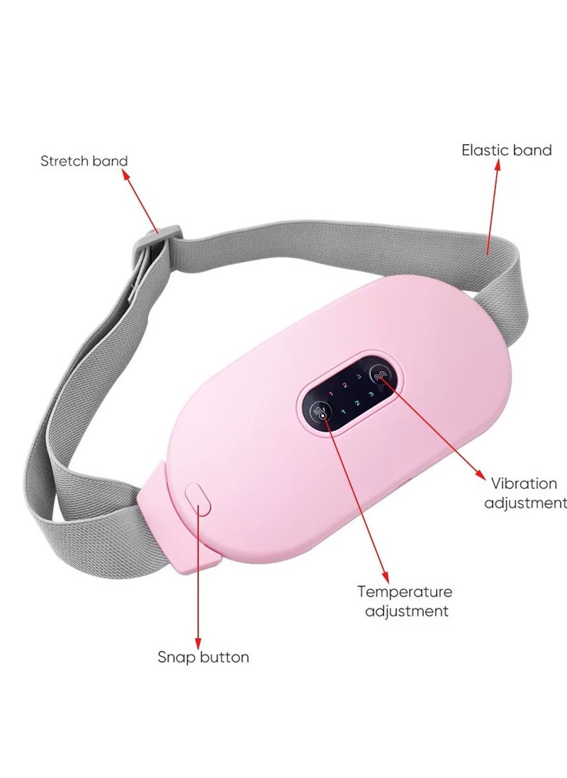 Remy Belle Menstrual Heating Pad, 3 Levels Adjustable Temperature Electric Period Heating Belt(Pink)