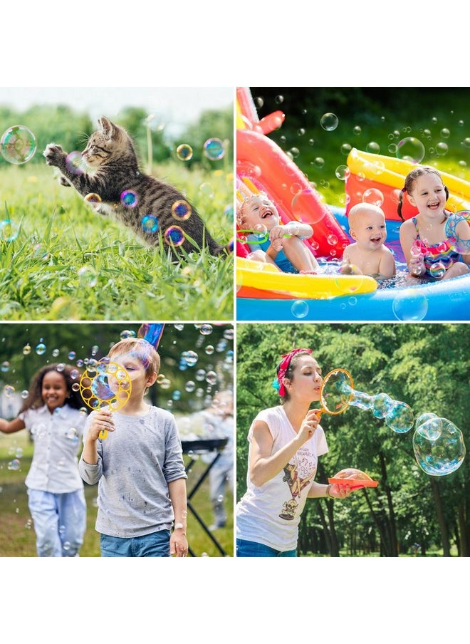 25Pcs Big Bubble Wands Set, Giant Bubble Wands Toys Bulk With Tray Bubble Solution Funny Bubbles Maker For Kids Adults Summer Outdoor Activities Birthday Gifts Bubble Party Favors