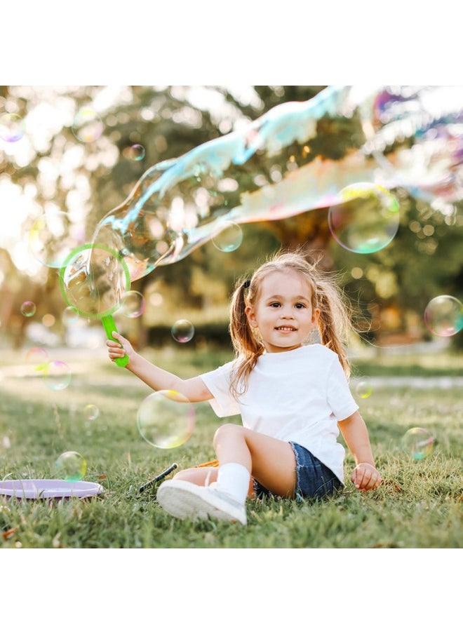 25Pcs Big Bubble Wands Set, Giant Bubble Wands Toys Bulk With Tray Bubble Solution Funny Bubbles Maker For Kids Adults Summer Outdoor Activities Birthday Gifts Bubble Party Favors