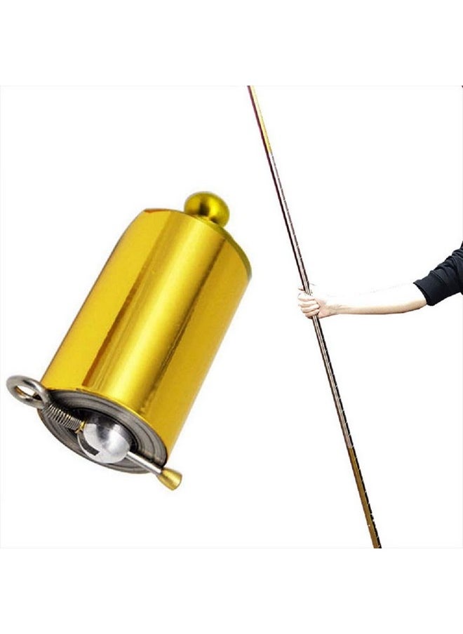 Magic Pocket Staff For Professional Magician Stage Portable,Pocket Arts Staff Magic Tricks Accessories (110Cm Gold-Silver)