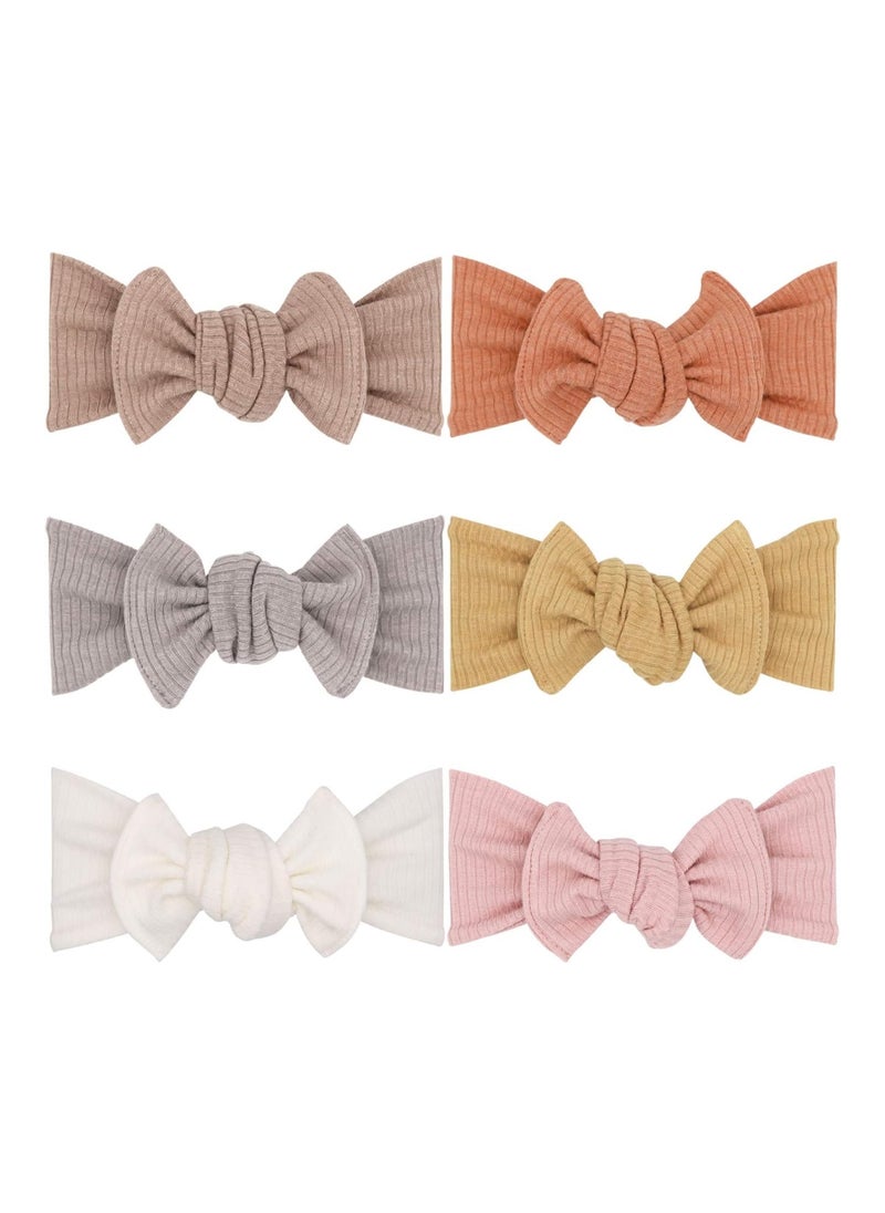 Baby Girls Headbands With Bows Infant Toddler Knit Headwrap Hair Accessories