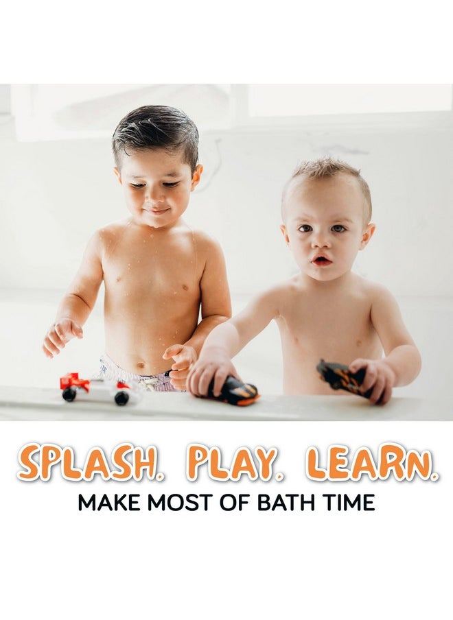 Mold Free Bath Toys For Babies & Toddlers, Car No Hole Bath Toys, Bath Toys No Mold For Tub, Beach, Pool, Bpa-Free, Safe, Fun Infant Baby Bath Toys No Holes 0 1-3 6 12 18 Months