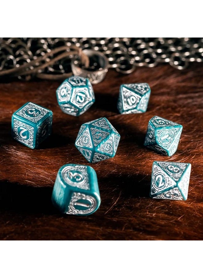 Q-Workshop Viking Rpg Dice Set Mjolnir