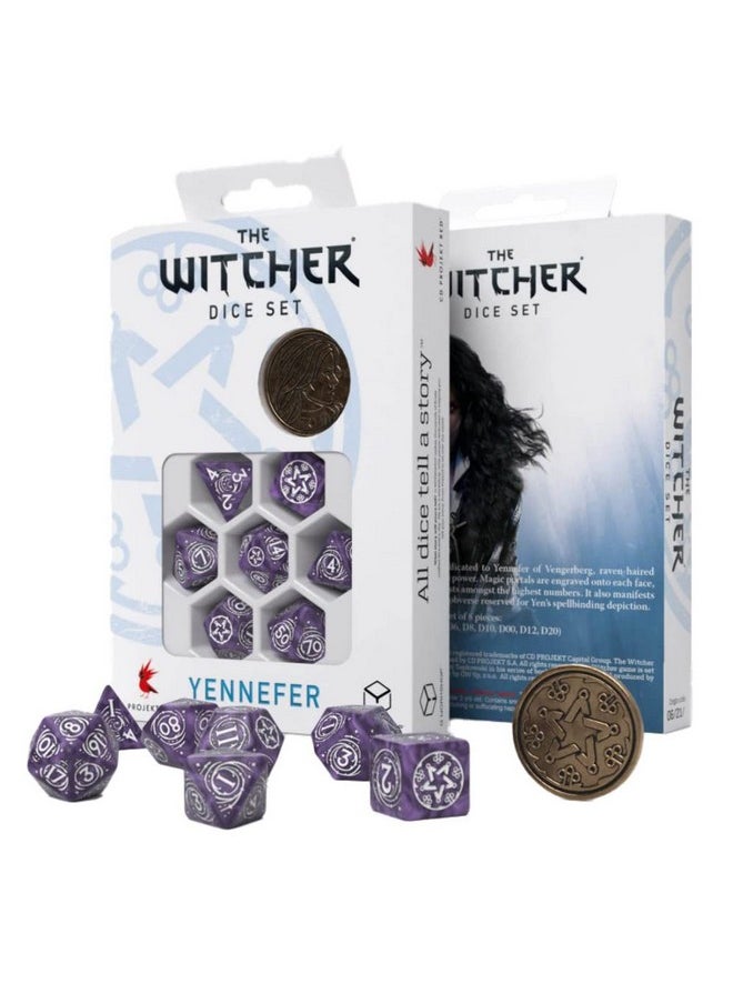 Q-Workshop Witcher Dice Set. Yennefer - Lilac And Gooseberries