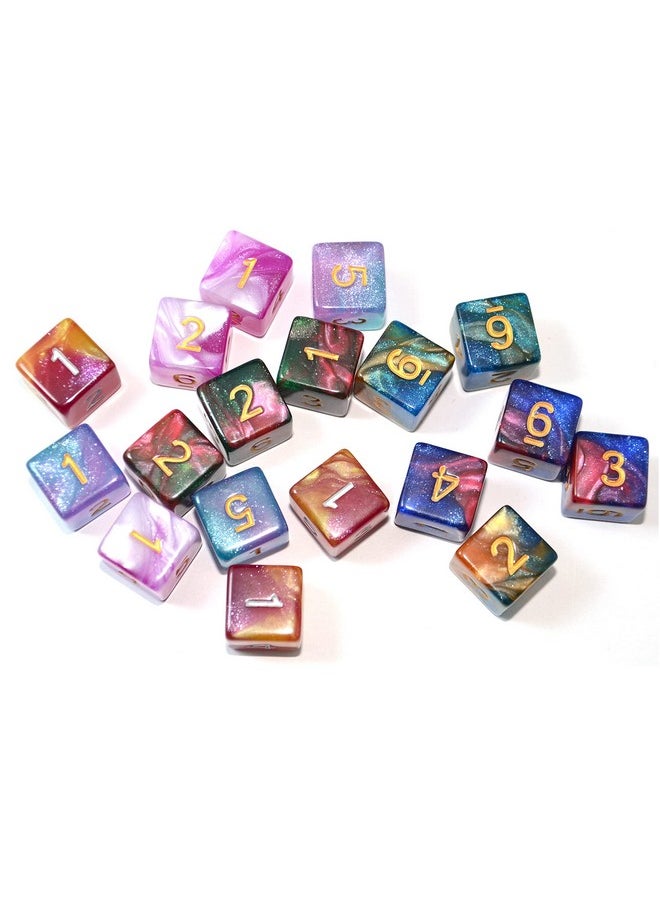 D6 Six Sides 16Mm Two Color Dice For Dnd Mtg Prg Wow Table Game (Color 4)