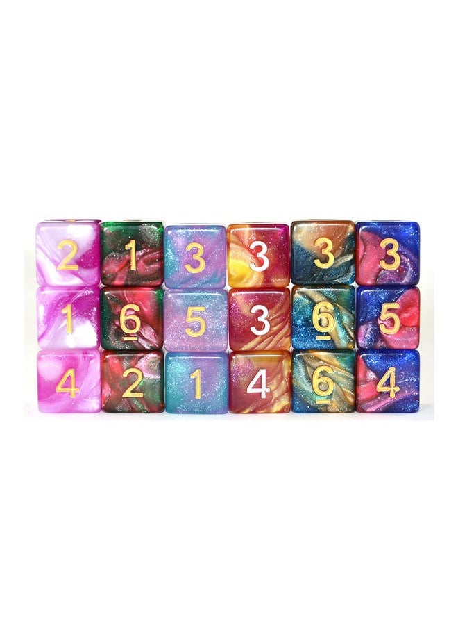 D6 Six Sides 16Mm Two Color Dice For Dnd Mtg Prg Wow Table Game (Color 4)