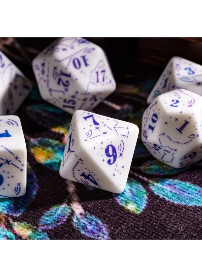 Dnd Dice Set, 7Pcs Resin D&D Dice Rpg Polyhedral Dice Set With Gift Case For Dungeons And Dragons And Other Tabletop Games