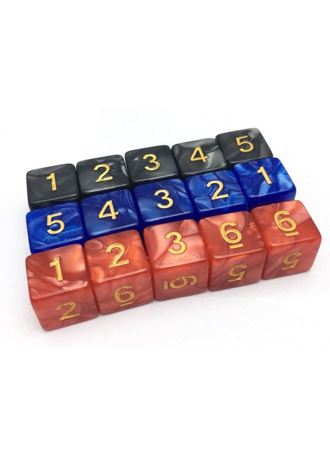 D6 Six Sides 16Mm Two Color Dice For Dnd Mtg Prg Wow Table Game (Color 1)