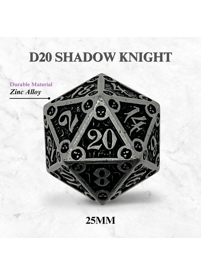 Dungeon Delve Runestones - 25Mm D20 - Premium Metal D&D Dice Set For Epic Adventures.