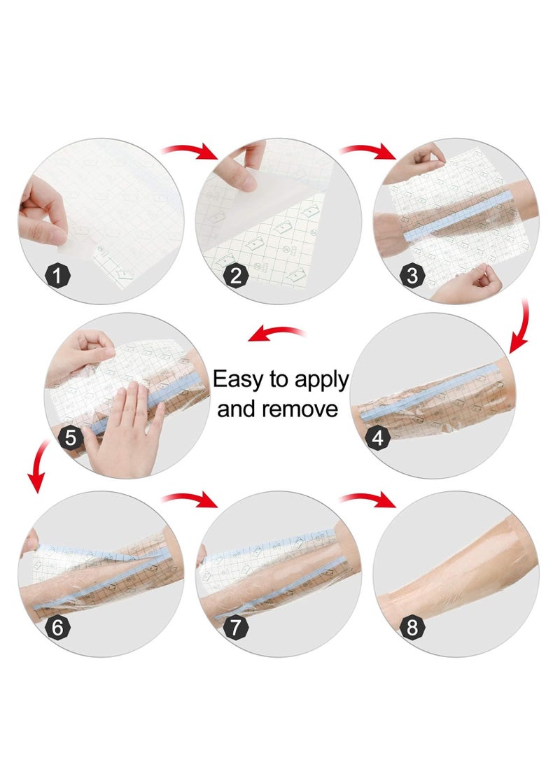Pack Of 24 Waterproof Bandage, 8 X 8 Inches