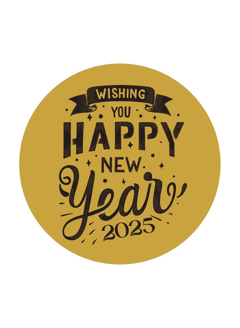 Happy New Year Stickers For Stunning Gift Wrapping-Happy New Year Vinyl Stickers-New Year Party Decoration Stickers