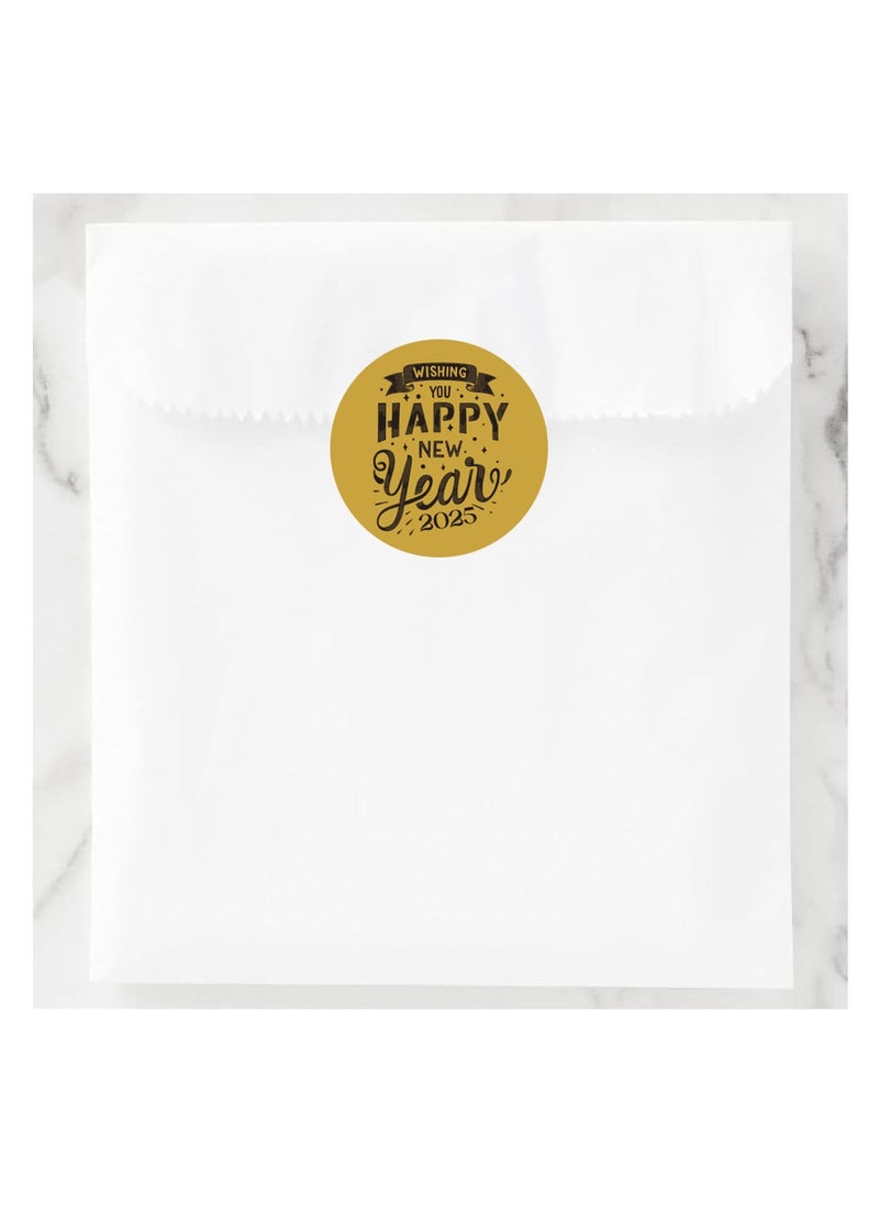 Happy New Year Stickers For Stunning Gift Wrapping-Happy New Year Vinyl Stickers-New Year Party Decoration Stickers