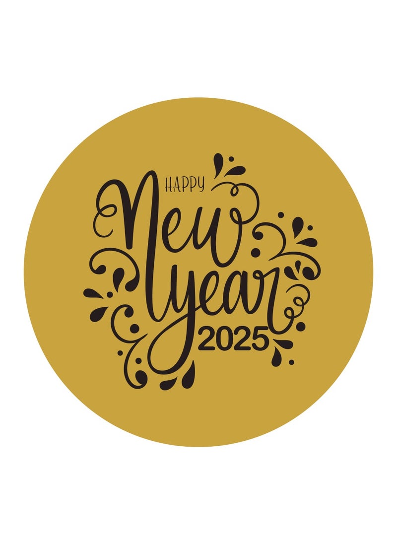 Happy New Year Stickers For Stunning Gift Wrapping-Happy New Year Vinyl Stickers-New Year Party Decoration Stickers