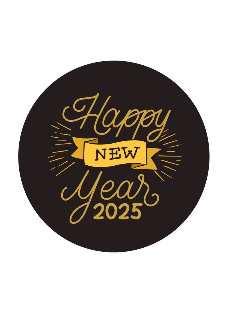 Happy New Year Stickers For Stunning Gift Wrapping-Happy New Year Vinyl Stickers-New Year Party Decoration Stickers