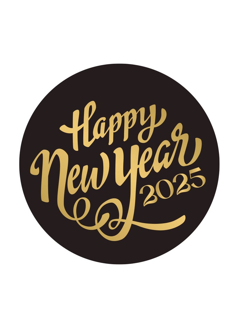 Happy New Year Stickers For Stunning Gift Wrapping-Happy New Year Vinyl Stickers-New Year Party Decoration Stickers