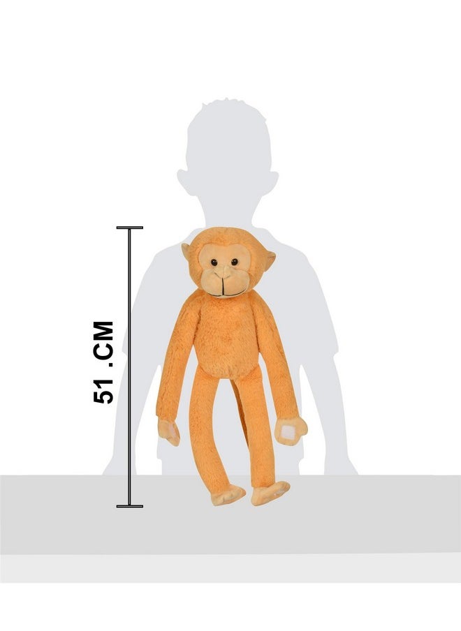 Cute Brown Hanging Monkey Soft Toy For Boy/Girls/Kids | Stuffed Plush Animal | - 52Cm