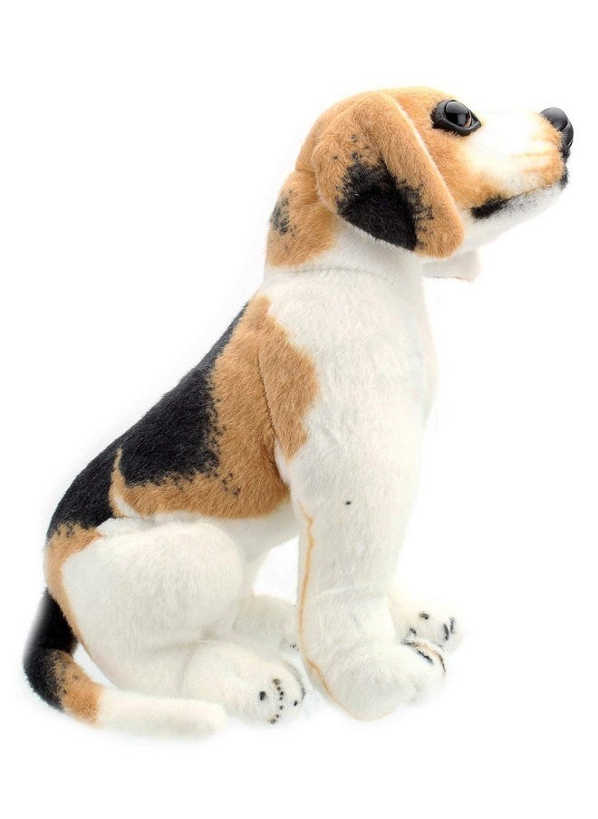 Beagle Sitting Dog Soft Plush Stuffed For Kids Boys & Girls Birthday Gifts Home Decoration (Color: White Size: 22 Cm)