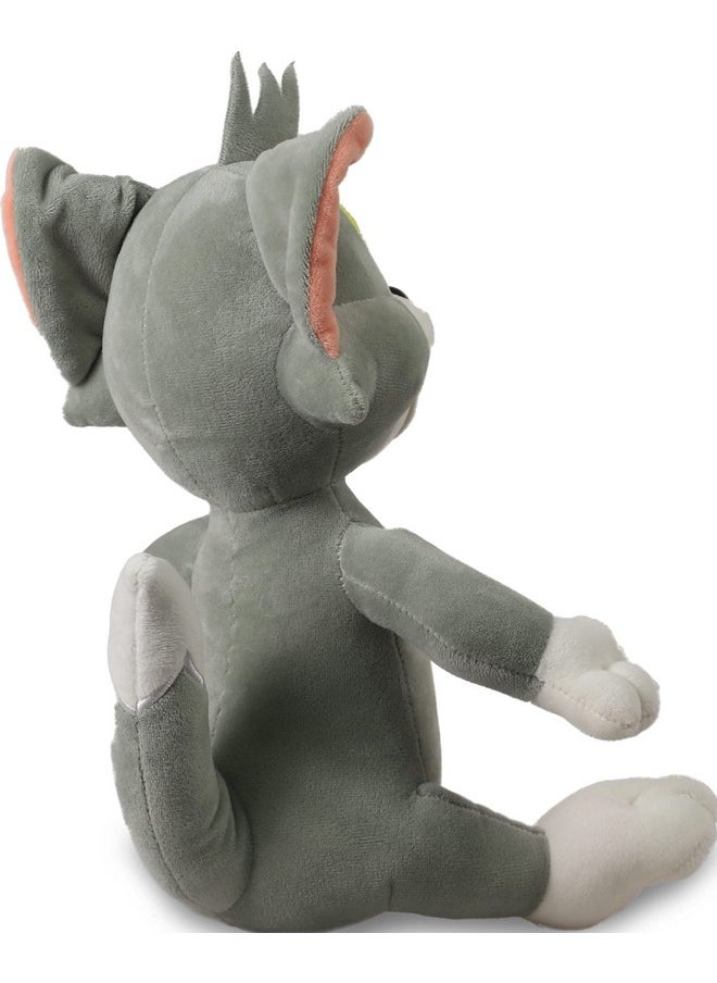 Cute Grey Cute Licensed Sitting Tom Soft Toy| Ideal Gift For Girls/Kids | Stuffed Plush Animal | Ideal For Birthdays & Special Occasions - 35Cm