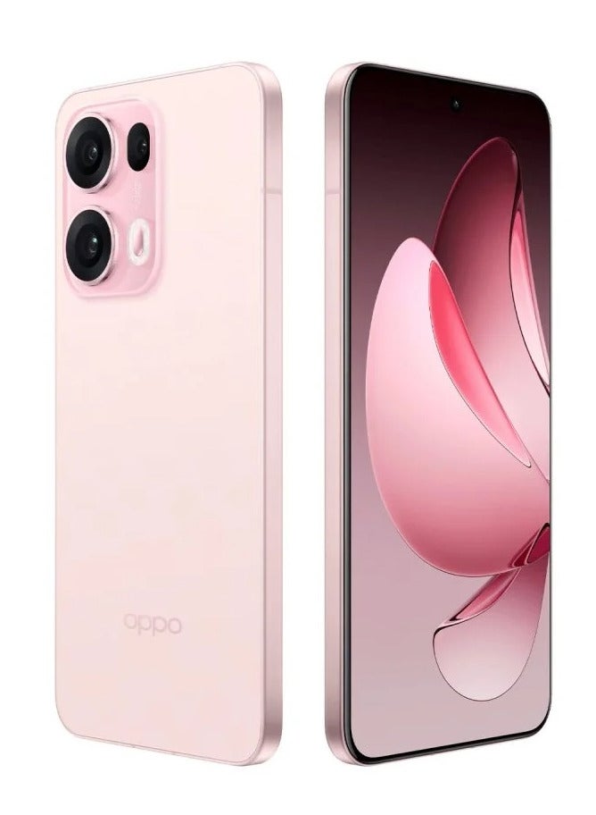 Reno 13 Pro Mobile 16GB+1TB Starlight Pink 6.83-inch FHD+ AMOLED display with a 120Hz refresh rate, a 240Hz touch sampling rate, a 2,160Hz PWM dimming rate, Mediatek Dimensity 8350 with Google play Chinese version