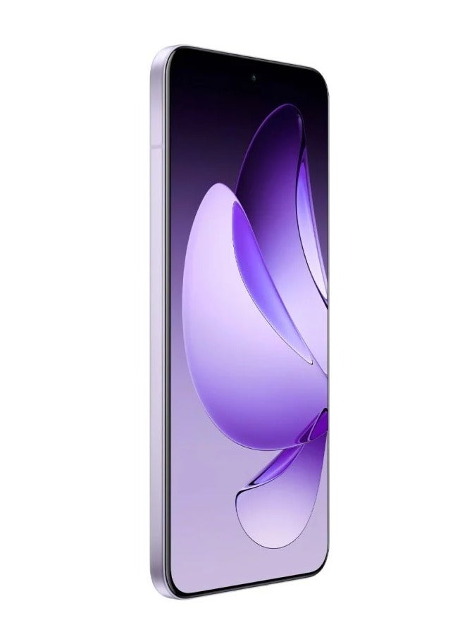 Reno 13 Pro Mobile 12GB+256GB Butterfly Purple 6.83-inch FHD+ AMOLED display with a 120Hz refresh rate, a 240Hz touch sampling rate, a 2,160Hz PWM dimming rate, Mediatek Dimensity 8350 with Google play Chinese version