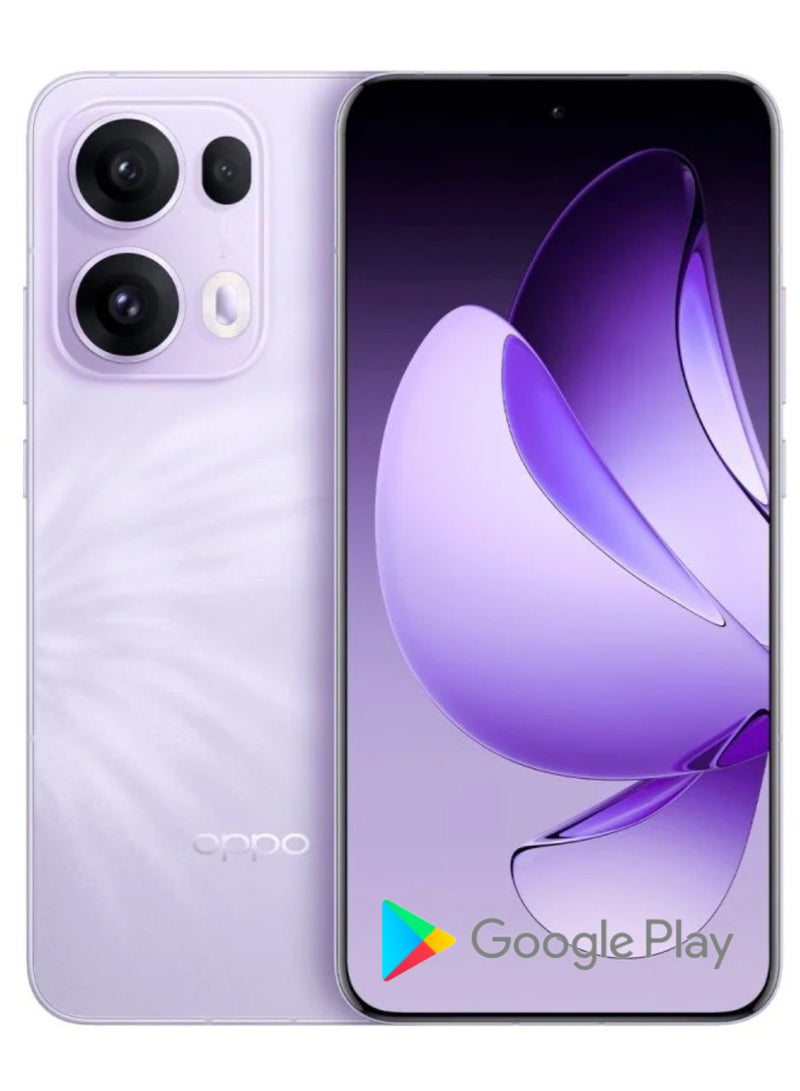 Reno 13 Pro Mobile 12GB+256GB Butterfly Purple 6.83-inch FHD+ AMOLED display with a 120Hz refresh rate, a 240Hz touch sampling rate, a 2,160Hz PWM dimming rate, Mediatek Dimensity 8350 with Google play Chinese version