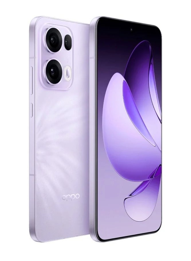 Reno 13 Pro Mobile 12GB+256GB Butterfly Purple 6.83-inch FHD+ AMOLED display with a 120Hz refresh rate, a 240Hz touch sampling rate, a 2,160Hz PWM dimming rate, Mediatek Dimensity 8350 with Google play Chinese version