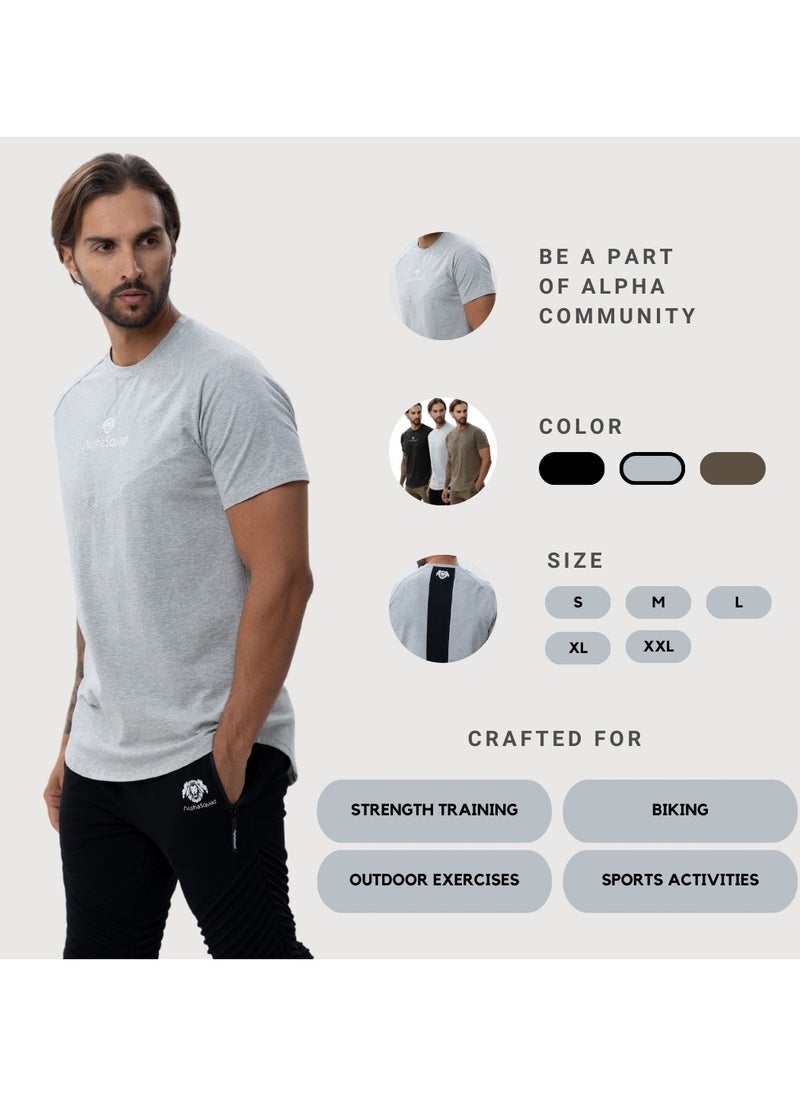 AlphaSquad Crew Neck Athletic Top for Men