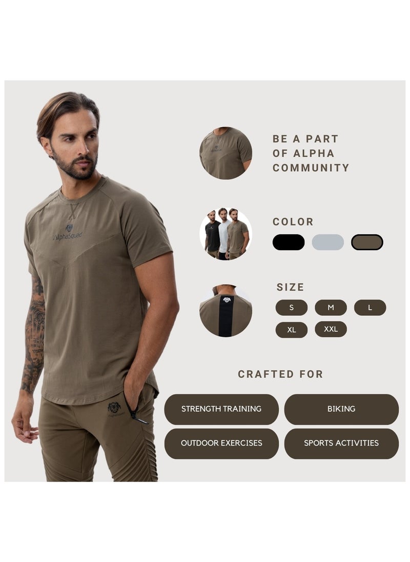 AlphaSquad Crew Neck Athletic Top for Men