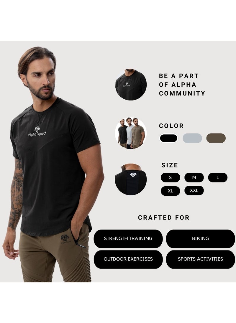 AlphaSquad Crew Neck Athletic Top for Men