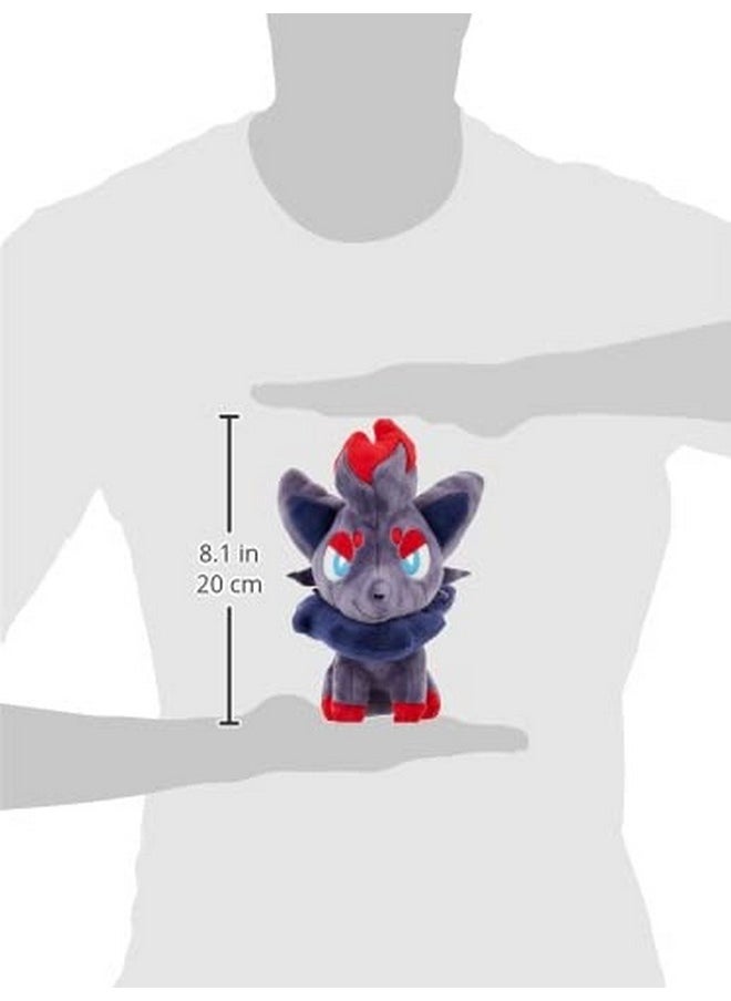 Pokemon All Star Collection Zorua Stuffed Plush Toy, 7