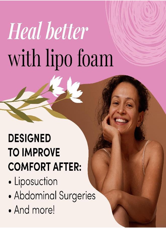 IMPRESA - 3 Pack Lipo Foam Pads - Post Surgery Compression Garments for Liposuction, Tummy Tucks, and C-Sections (8 x 11 x 0.5 Inches)