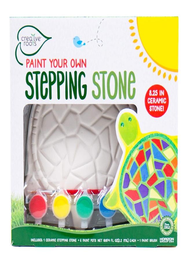 Creative Roots Mosaic Turtle Stepping Stone, Includes 8.25