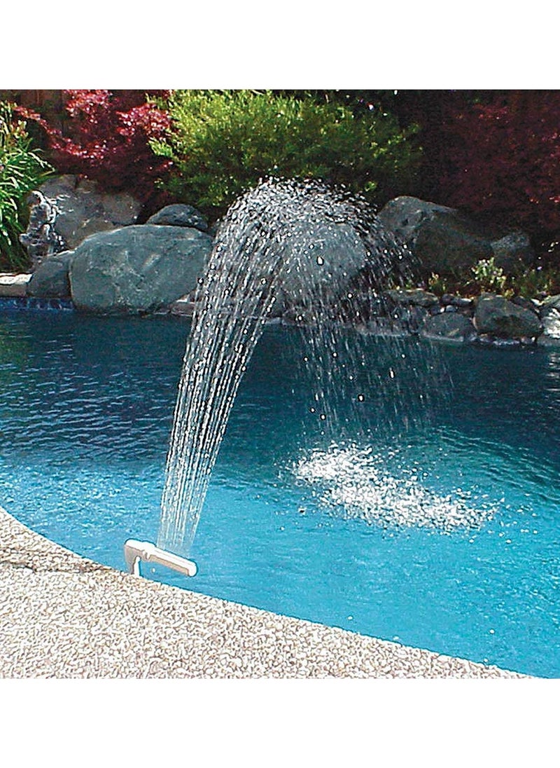 Pool Fountain Fun Water Sprinkler Above Flower Wall Mounted Swimming Pool Fountain And Inground Swimming Pool Waterfalls Spray Pond Decor with net for Pond or Garden Decoration