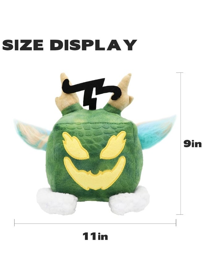 2024 New Fruit Plush Toy,6 in / 15 cm Blox Plush Stuffed Animal Plush Toy, Soft Fruit Hug Plush Pillow Toy for Kids Fans Adult Birthday Collectible Gift - Green Dragon