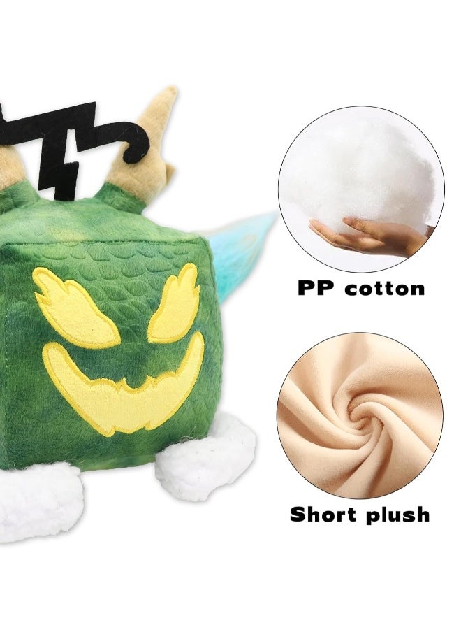 2024 New Fruit Plush Toy,6 in / 15 cm Blox Plush Stuffed Animal Plush Toy, Soft Fruit Hug Plush Pillow Toy for Kids Fans Adult Birthday Collectible Gift - Green Dragon