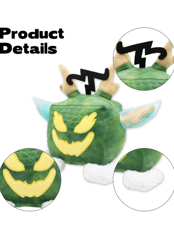 2024 New Fruit Plush Toy,6 in / 15 cm Blox Plush Stuffed Animal Plush Toy, Soft Fruit Hug Plush Pillow Toy for Kids Fans Adult Birthday Collectible Gift - Green Dragon