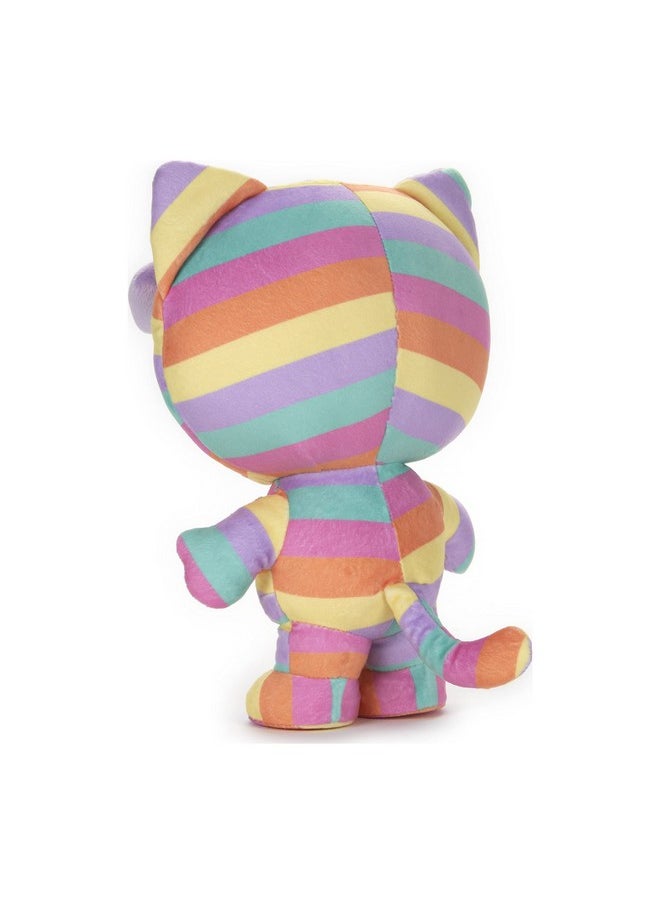 Sanrio Hello Kitty Rainbow Outfit Plush, Premium Stuffed Animal For Ages 1 And Up, 9.5”, Rainbow