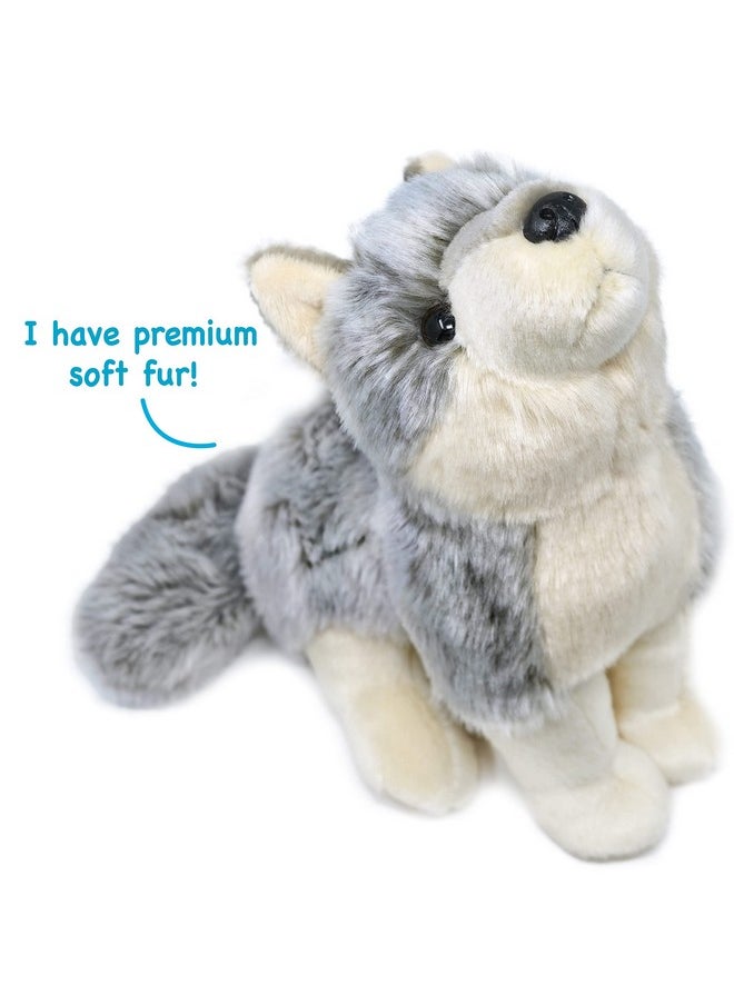 Wolcott The Wolf | 11 Inch Stuffed Animal Plush | By Tigerhart Toys