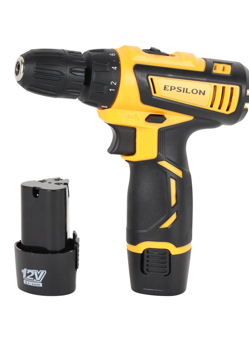 Epsilon 12V Cordless Drill- EPSCD1610N/ Chuck Size 3/8