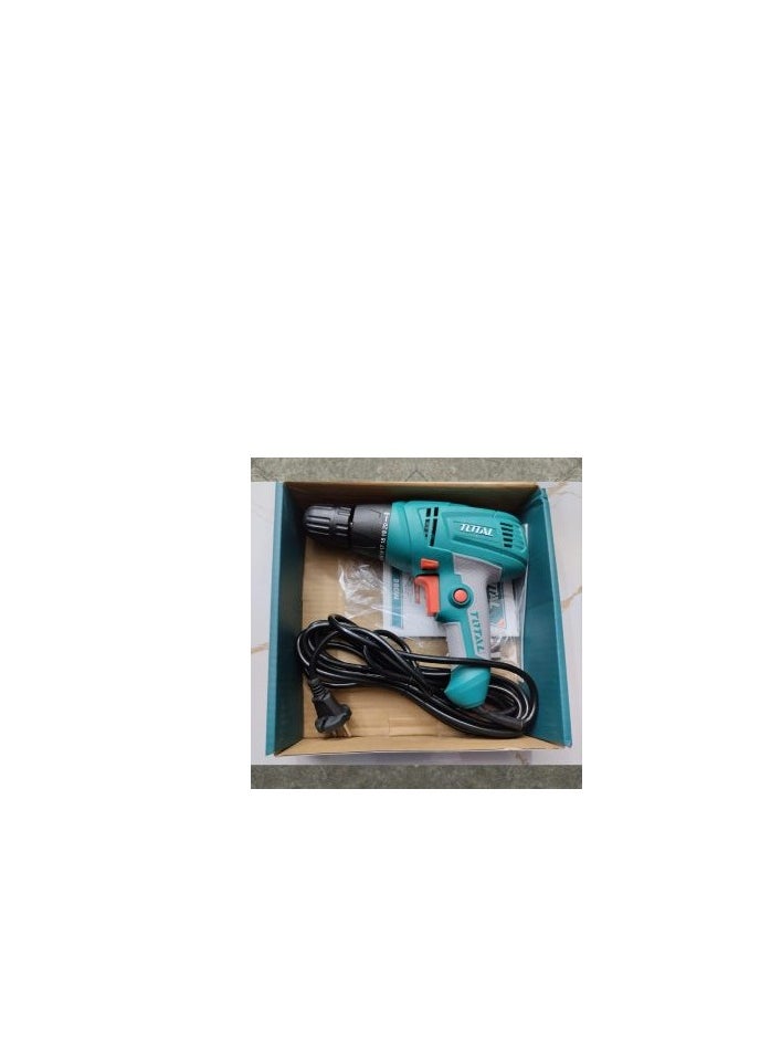 Total Electric Drill 280W, 10mm Keyless Chuck, 0-750rpm, 20+1 Torque Settings, 4M Cable, Ideal for Drilling Wood, Metal & Plastic – TD502106