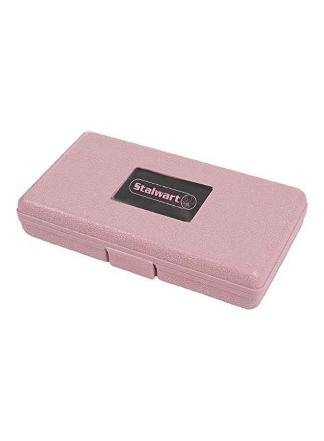 Household Hand Tool Set Silver/Pink