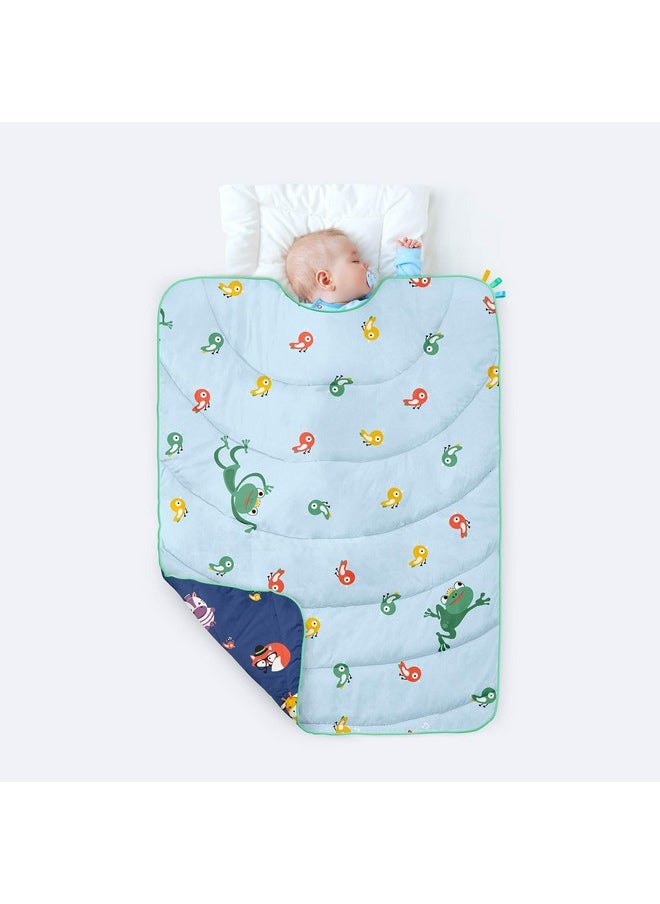 100% Organic Cotton All Weather Reversible Quilt/Comforter/Blanket Young Wild & Free I Suitable For Toddler/Infants/New Born Upto 5 Years