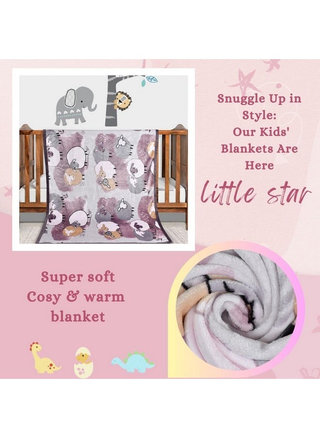 All Season Ac Baby Blanket Swaddler Wrapper Flannel Soft And Comfortable For 0-5 Years Babies With Adorable Prints And Designs