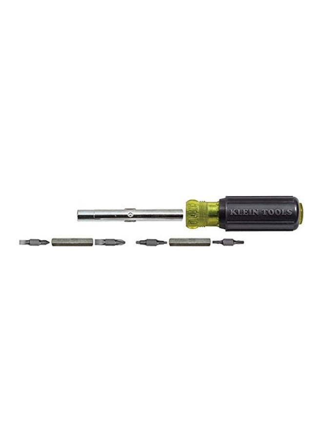 Screwdriver And Nut Driver Black 7.8x1.2x1.8inch