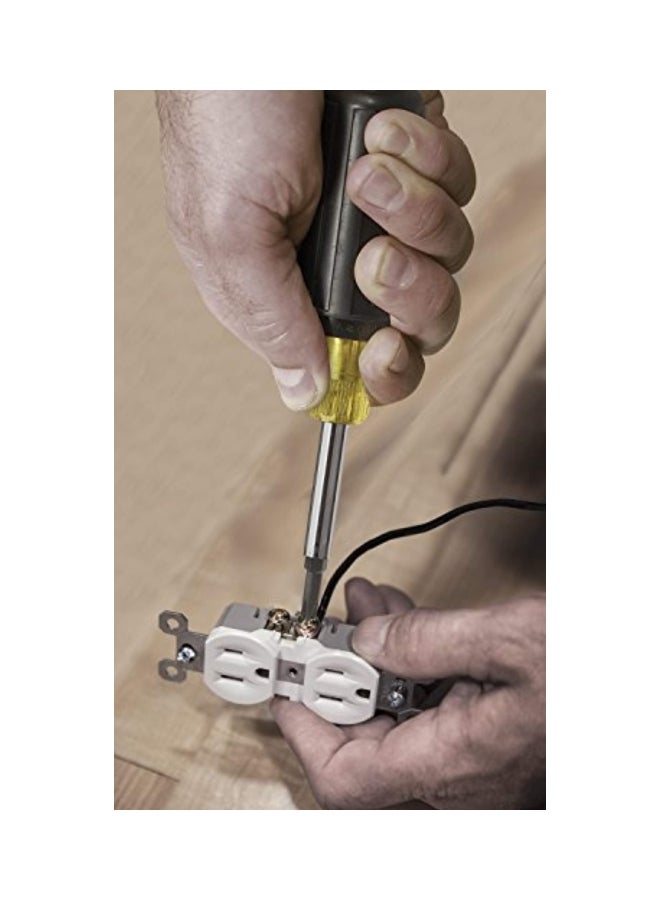 Screwdriver And Nut Driver Black 7.8x1.2x1.8inch