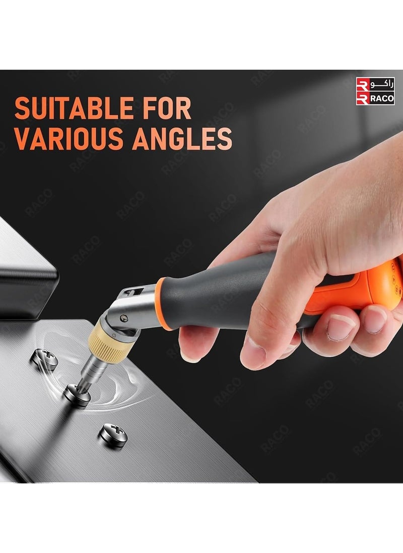 RACO Giffex 10-in-1 Multi-Angle Ratchet Screwdriver Set | Magnetic Two-Way Portable Screwdriver with Hidden Batch Head for Household Use.